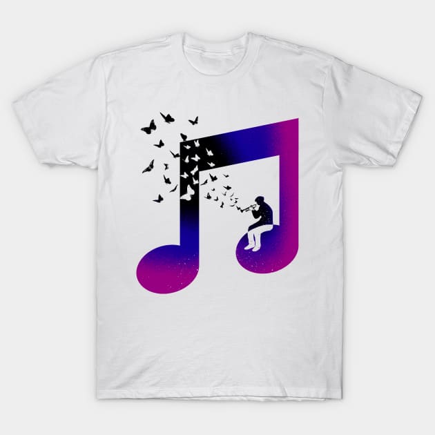 Music Bugle T-Shirt by barmalisiRTB